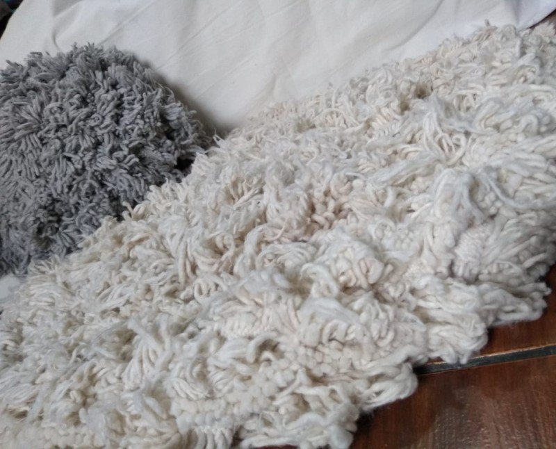 Alfombra Artesanal Redonda estilo Nórdico