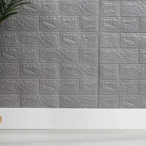 Placa vinilica 77x69 cm Gris claro 3D revestimiento pared