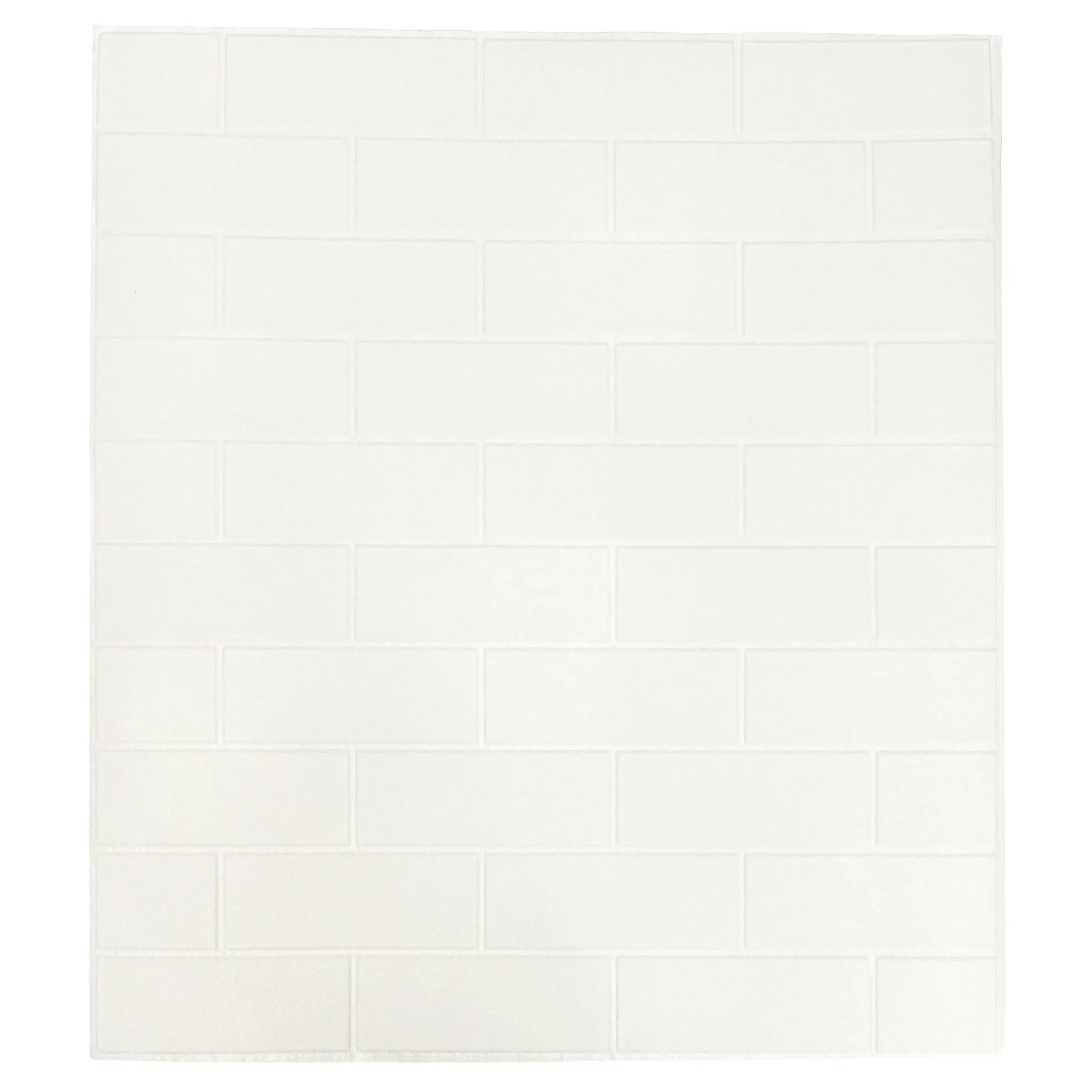 Placa autoadhesiva Ladrillo Blanco liso 77x69cm - Imagen 4